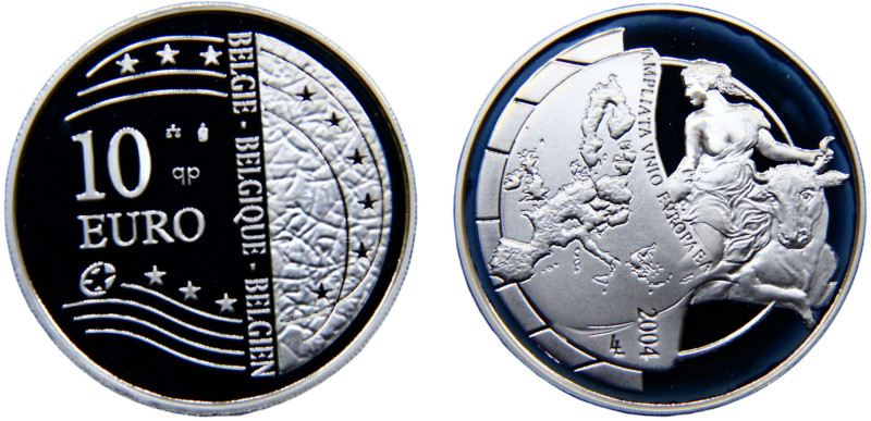 Belgium Kingdom Albert II 10 Euro 2004 (Mintage 40626) Expansion of the European...