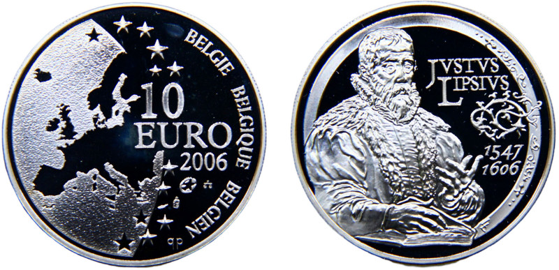 Belgium Kingdom Albert II 10 Euro 2006 (Mintage 50000) 400th Anniversary of the ...