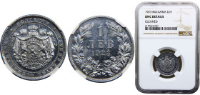 Bulgaria Kingdom Boris III 1 Lev 1923 Silver NGC UNC KM# 35