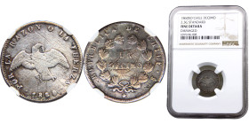 Chile Republic 1 Decimo 1860 Santiago mint Silver NGC F KM# 124a