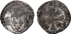 France Kingdom Henri IV 1 Douzain 1593-1596 Billon VF 2g Dy# 1254
