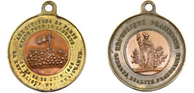 France Second Republic Medal 1848 Politics, society and war, 24mm Copper AU 3.7g