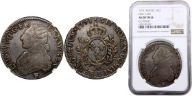 France Kingdom Louis XVI 1 Ecu 1791 I Limoges mint Silver NGC AU Dy# 1333