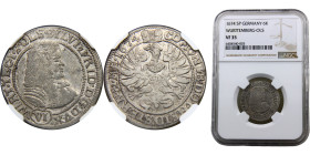 Germany Holy Roman Empire Duchy of Württemberg-Oels Sylvius Frederick 6 Kreuzer 1674 SP Oels mint Silver NGC VF35 KM# 9