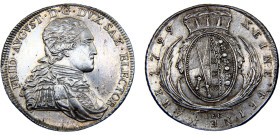 Germany Holy Roman Empire Electorate of Saxony Friedrich August III 1 Conventionsthaler 1799 IEC Silver AU 28g KM# 1027