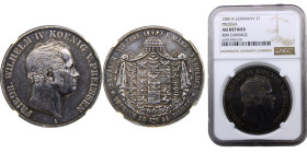 Germany States Kingdom of Prussia Friedrich Wilhelm IV 2 Thaler / 3½ Gulden 1841 A Berlin mint Silver NGC AU KM# 440