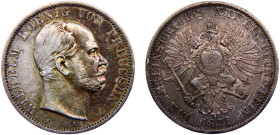 Germany States Kingdom of Prussia Wilhelm I 1 Vereinsthaler 1871 A Berlin mint Silver XF 18.5g KM# 494