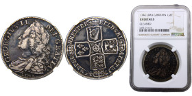 Great Britain United Kingdom George II 1/2 Crown 1746 LIMA Older bust, "LIMA" Silver NGC XF KM#584.3