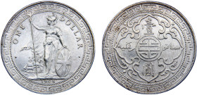 Great Britain United Kingdom Edward VII 1 Dollar 1908 B Bombay mint British Trade Dollar Silver UNC 27g KM# T5