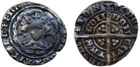 Great Britain Kingdom of England Edward III 1/2 Groat ND (1351-1352) London mint Silver VF 1.8g Sp# 1574