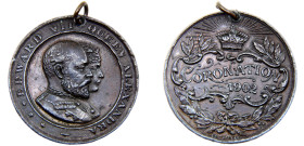 Great Britain United Kingdom Edward VII Medal 1902 Edward VII and Alexandra, Coronation Edward VII 1902, 38mm White metal XF 18.7g