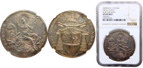 Italy States Papal States Pietro Francesco Galleffi 1 Scudo MDCCCXIX(1829) B Sede Vacante Silver NGC XF KM# 1303