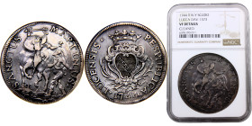 Italy States Republic of Lucca 1 Scudo 1744 Silver NGC VF KM# 53