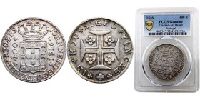 Portugal Kingdom João Prince Regent 400 Reis/Cruzado Novo 1816 Silver PCGS AU KM# 331