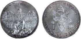 Vatican City City State John Paul II 500 Lire 1983 R Rome mint Holy Year Silver BU 11g KM# 168
