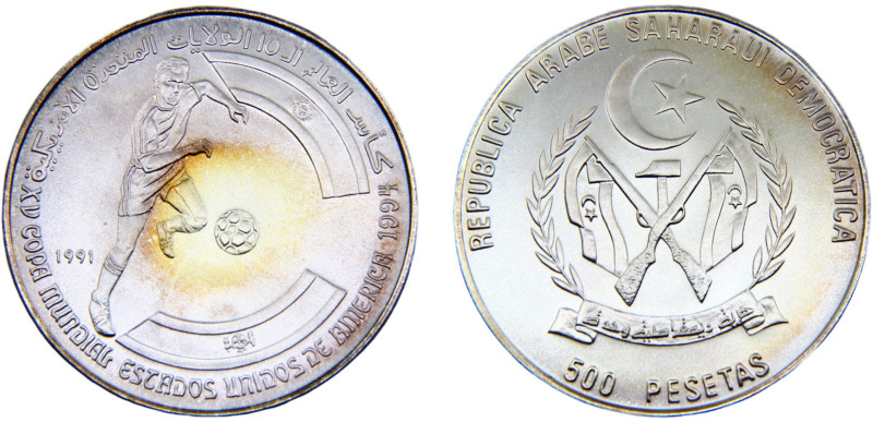 Western Sahara Sahrawi Arab Democratic Republic 500 Pesetas 1991 1994 American S...