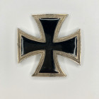 Headwear insignia (for cuirassier helmet) in the form of the Kulm cross. 1916.
Russian Empire. Unknown workshop. Private work. Weight: 22.25 g. Size:...