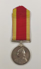 British Empire. China War Medal 1900.
 China War medal 1900. On an original ribbon. British Empire, 1902. Diameter: 36.5 mm. Silver, silk, moire. On ...