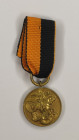 Tailcoat copy of the medal in memory of participation in the battles in Courland.
Germany, early 1920s. On an orange and black ribbon. Weight (with r...