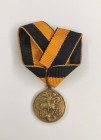 Tailcoat copy of the medal in memory of participation in the battles in Courland.
Germany, early 1920s. On an orange and black ribbon. Weight: 2.95g....