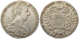 AUSTRIA. Maria Teresa (1740-1780). Tallero. Ag (28,00 g). BB+