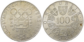 AUSTRIA. 100 Schilling 1976. Ag. qFDC