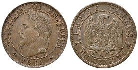 FRANCIA. Napoleone III. 1 centime 1861 A. qFDC