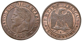 FRANCIA. Napoleone III. 1 Centime 1862 K. FDC