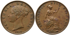 GRAN BRETAGNA. Victoria. 1/2 Penny 1854. BB/BB+
