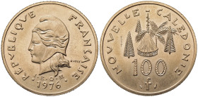 NUOVA CALEDONIA. 100 Francs 1976 Essai. FDC