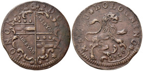 BOLOGNA. Benedetto XIII (1724-1730). Mezzo bolognino 1726. AE 6,85 g. MIR 2459. BB+