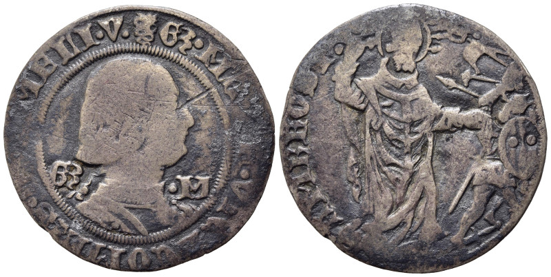 MILANO. Galeazzo Maria Sforza (1466-1476). Grosso da 4 soldi Ag (2,13 g). MIR 20...