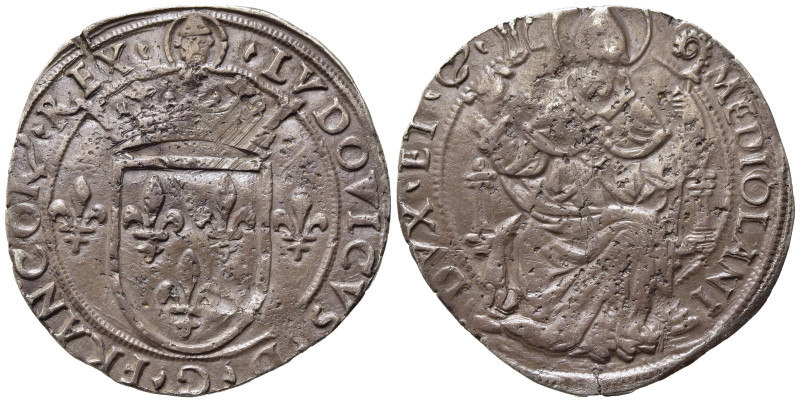 MILANO. Ludovico XII D'Orleans (1500-1513). Grosso regale da 6 soldi. Ag (3,51 g...