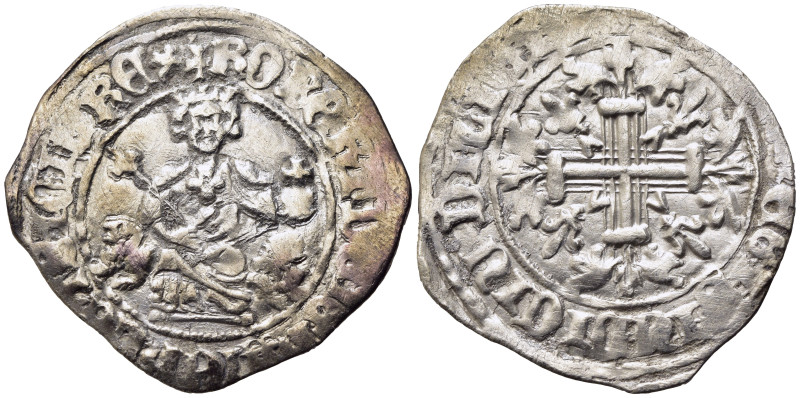 NAPOLI. Roberto d'Angiò (1309-1343). Gigliato Ag (3,81 g). BB