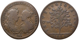 GETTONE. Francia. Luigi XIV. Jeton 1666. Cu (3,98 g). MB