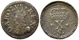 PESO MONETALE. Gran Bretagna. Charles I (1642-1649). AE 4,28 g). BB-SPL