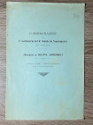 A,A.V,V. - Commemorazione del I Centenario del R. Gabinetto Numismatico di Brera. Onoranze a Solone Ambrosoli. Milano, 1908. pp. 8. Brossura editorial...