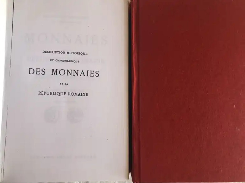 BABELON Ernest. Description historique et chronologique des monnaies de la Répub...