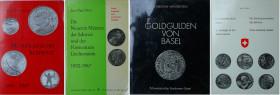 Lot de 4 ouvrages sur les monnaies et médailles suisses
1- Münzkatalog Schweiz 1850-1997, Jean-Paul Divo ; 2- Die Neueren Münzen der Schweiz und des ...