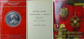 Lot de 3 ouvrages sur les médailles russes
1- Medaglie russe del settecento da Pietro il Grande a Caterina II, Giuseppe Toderi e Fiorenza Vannel ; 2-...