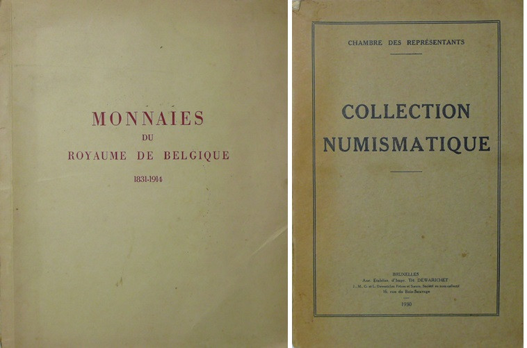 Lot de 2 ouvrages sur les monnaies de Belgique
1- Les monnaies du Royaume de Be...