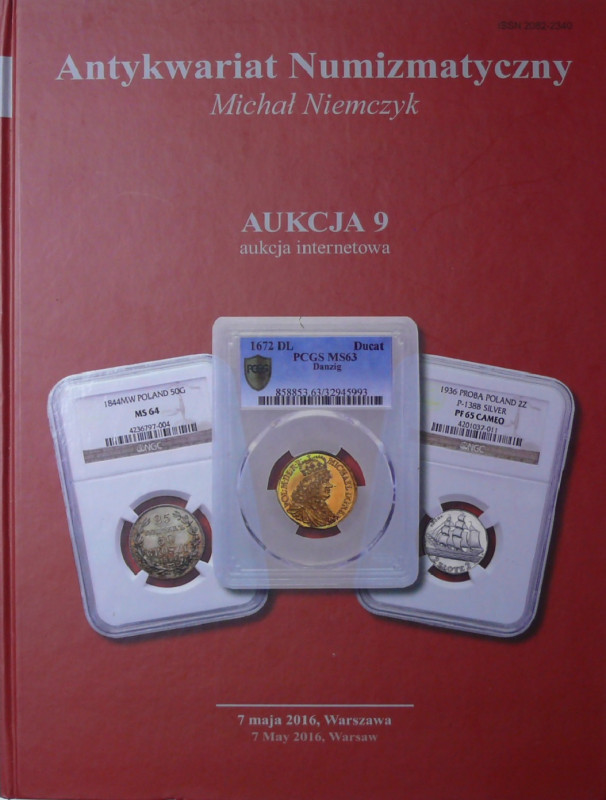 Lot de 3 catalogues de vente de la Maison Antykwariat Numizmatyczny, Michal Niem...