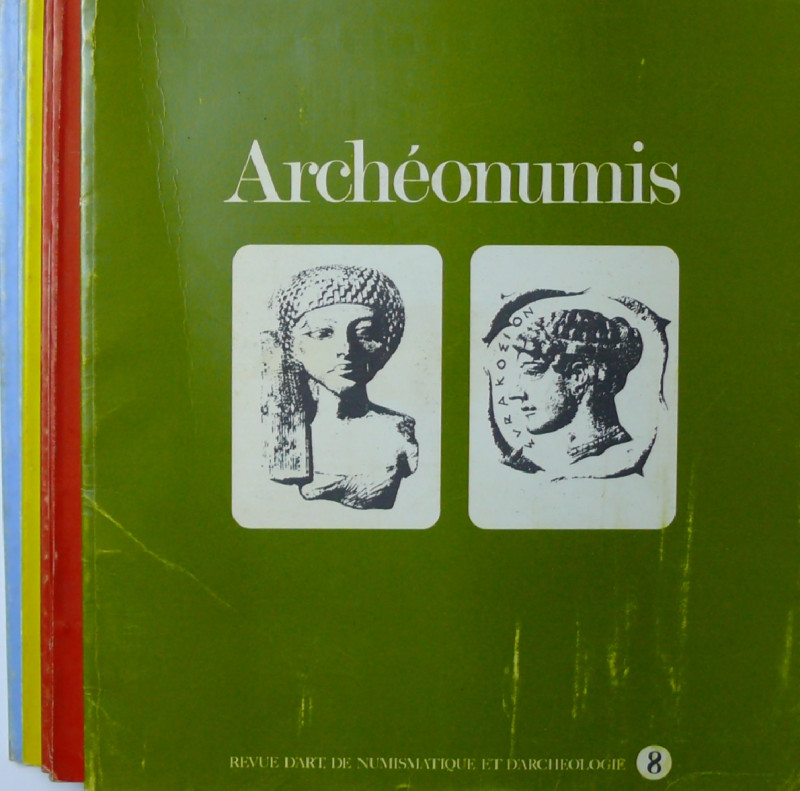 Revue d'art de numismatique et d'archéologie, Archéonumis 6 numéros
Numéros 8 d...