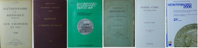 Lot de 6 ouvrages sur les thèmes de la monnaie et de la médaille
1- Dictionnaire des monnaies, supplément N° 1 et Les changes en 1926, E. Audugé, Par...