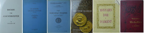 Lot de 6 ouvrages sur les thèmes de la monnaie et de la médaille
1- Becker the counterfeiter, Sir George F. Hill 1995 ; 2- Le monete decimali italian...