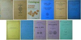 Lot de 11 notes, études et autres petits ouvrages
1- A catalogue of french emergency tokens of 1914-1922, Robert A. Lamb ; 2- Les monnaies du Congo, ...