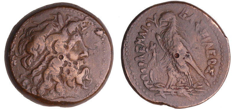 Royaume Lagide - Ptolémée II, Philadelphos - Grand bronze (285-246 av. J.-C.)
A...