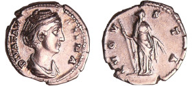 Faustine Mère - Denier (147, Rome) - Cérès
A/ DIVA FAVSTINA Buste à droite. 
R/ AVGVSTA Cérès debout à droite tenant un sceptre et deux épis.
SUP
...