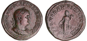 Balbin - Sesterce (238, Rome) - La Providence
A/ IMP CAES D CAEL BALBINVS AVG. Buste lauré, drapé et cuirassé à droite. 
R/ PROVIDENTIA DEORVM // SC...