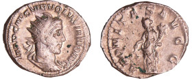Volusien - Antoninien (253, Rome) - L'Equité
A/ IMP CAE C VIB VOLVSIANO AVG. Buste radié et drapé à droite. 
R/ AEQVITAS AVGG. L'Equité debout à gau...